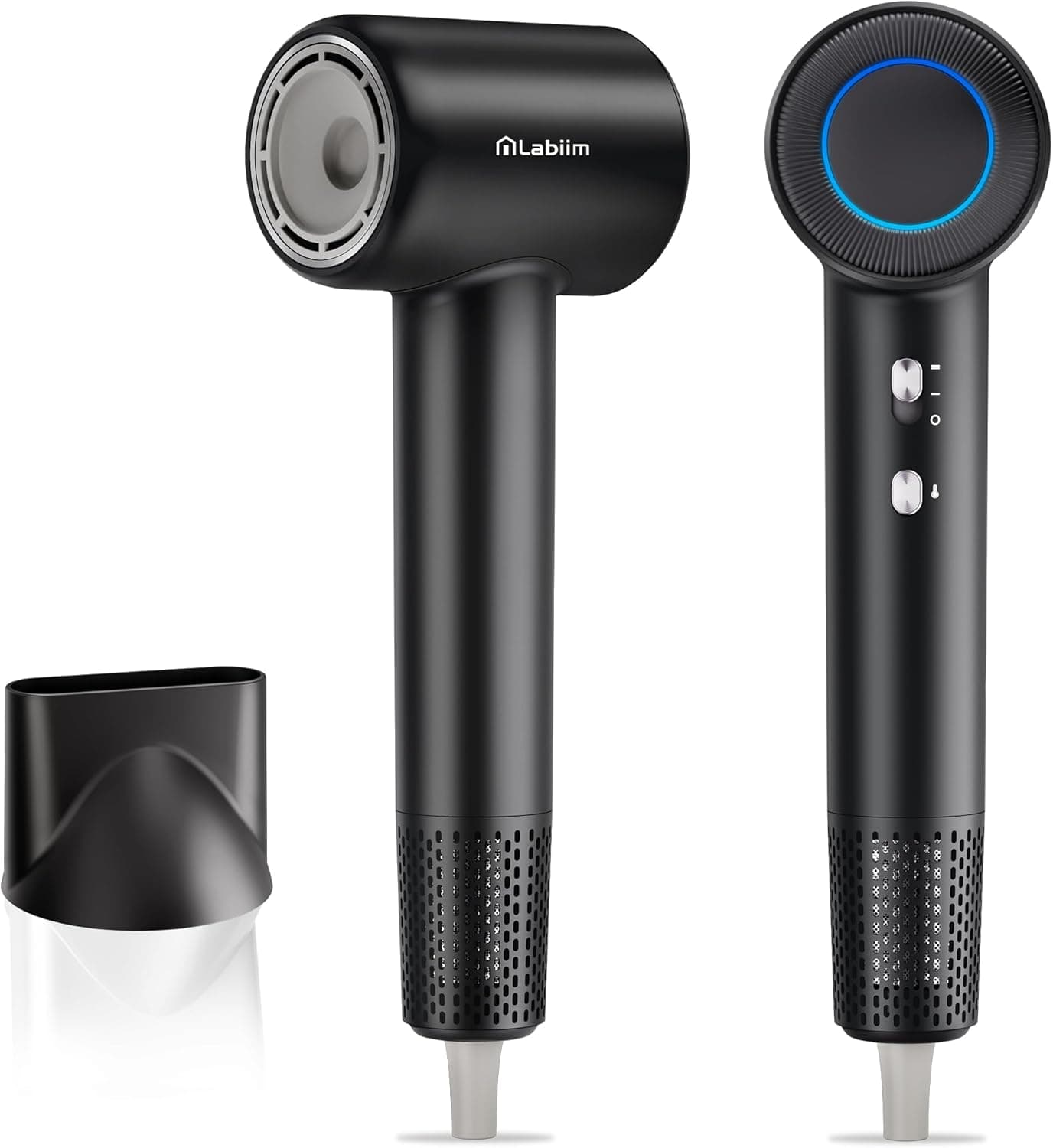 High-Speed Hair Dryer – Ionic, Quiet, Compact – Black - Black
